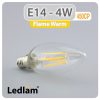 Ledlam E14 450CP 4W LED Filament Candle Bulb Flame Warm 30420 1