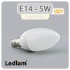 Ledlam E14 500CP 5W LED Candle Bulb Day White 30257 1