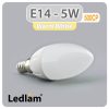 Ledlam E14 500CP 5W LED Candle Bulb Warm White 30256 1