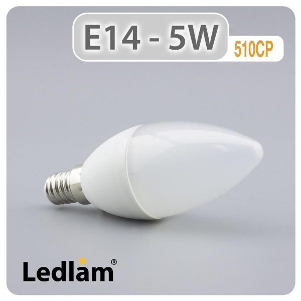 Ledlam E14 LED Candle Bulb 5W 510CP 01 1