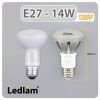 Ledlam E27 1200RP 14W LED R63 Reflector Bulb Dimensions 1