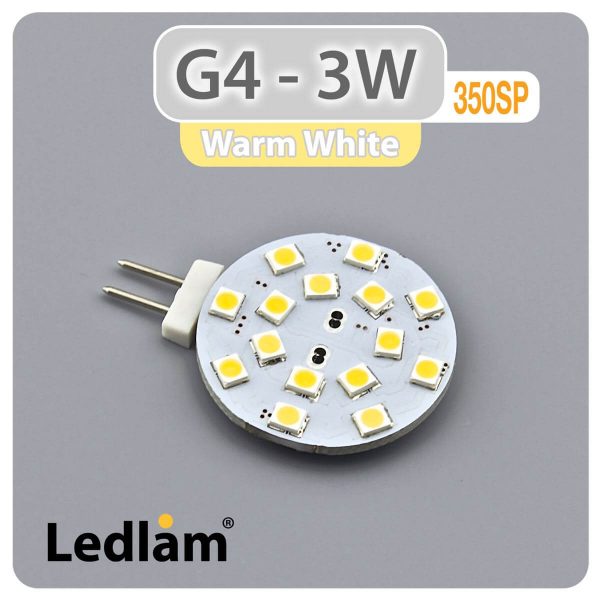 Ledlam G4 350SP 3W LED Side Bulb Warm White 30297