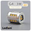 Ledlam G4 400CP 3W LED Capsule Bulb Day White 30295