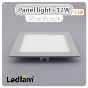 Ledlam LED Panel Light 12W Square 1717SP silver 01