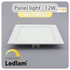 Ledlam LED Panel Light 12W Square 1717SPD dimmable Warm White 30397