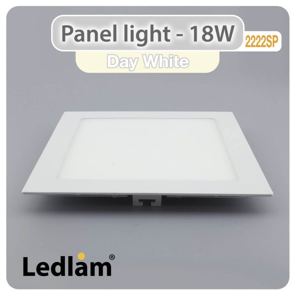 Ledlam LED Panel Light 18W Square 2222SP Day White 30365