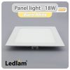 Ledlam LED Panel Light 18W Square 2222SP Warm White 30366