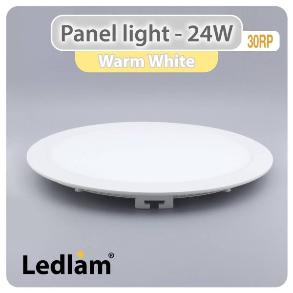 Ledlam LED Panel Light 24W Round 30RP Warm White 30725