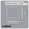 Ledlam LED Panel Light 24W Square 3030SP Dimensions