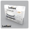 Ledlam LED Panel Light 6W Round 12RPD silver dimmable 06