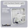 Ledlam LED Surface Panel Light 12W Round 17RPS 02