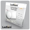 Ledlam LED Surface Panel Light 18W Round 22RPSD silver dimmable 06