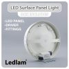 Ledlam LED Surface Panel Light 24W Round 30RPS 02