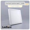 Ledlam LED Surface Panel Light 24W Square 3030SPS Day White 30741