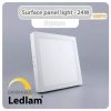 Ledlam LED Surface Panel Light 24W Square 3030SPSD dimmable 01