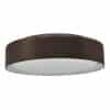 24W LED Surface Mounted Round Ceiling Lamp 470mm Brown