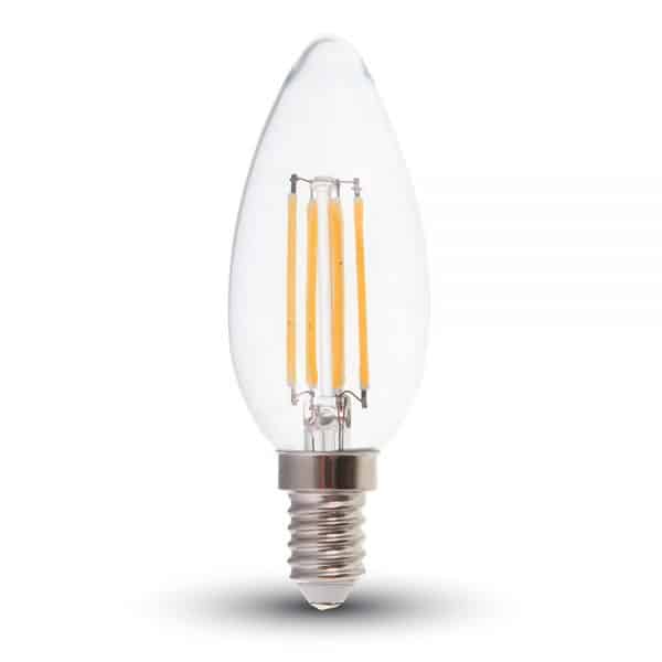 4W CANDLE FILAMENT BULB-CLEAR COVER E14